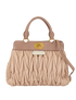Matelasse Top Handle Bag, front view